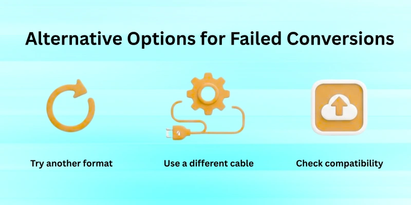 Alternative Options for Failed Conversions