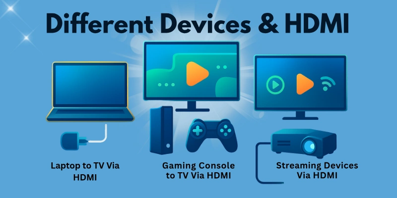 Different Devices and HDMI Connection