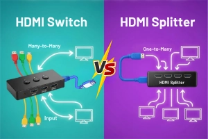 Difference Between HDMI Switch & HDMI Splitter!