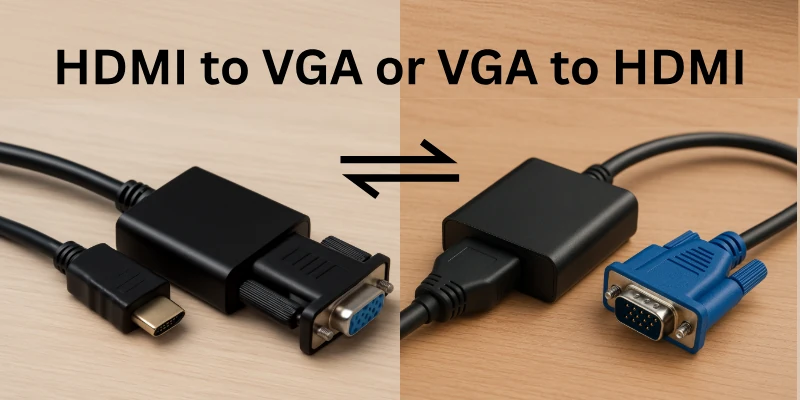 HDMI to VGA or VGA to HDMI