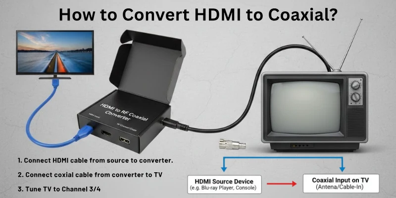 How to Convert HDMI to Coaxial?