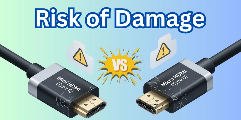 Risk of Damage - Mini vs Micro HDMI
