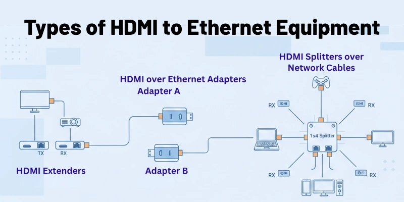 Types of HDMI to Ethernet Equipment